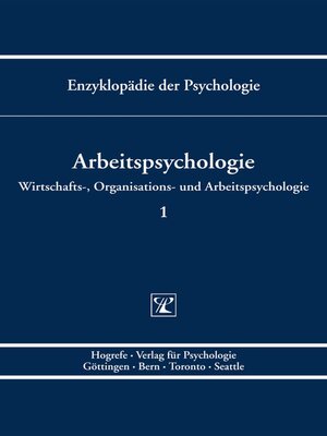 cover image of Arbeitspsychologie